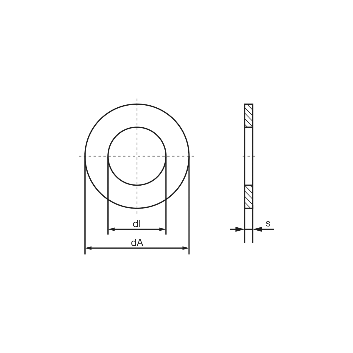 Unterleg Scheibe Form A DIN 125 verzinkt Ø 3,2-25,0 mm 
